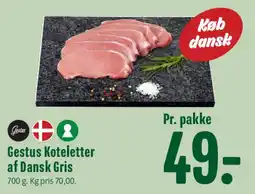 Min Købmand Gestus Koteletter af Dansk Gris tilbud