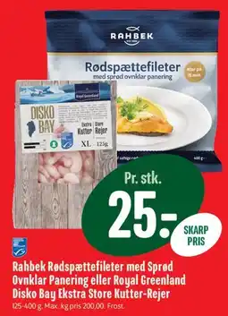 Min Købmand Rahbek Rødspættefileter / Disko Bay Kutter-Rejer tilbud