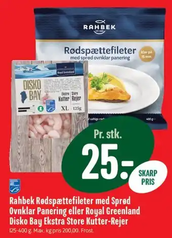 Rahbek Rødspættefileter / Disko Bay Kutter-Rejer