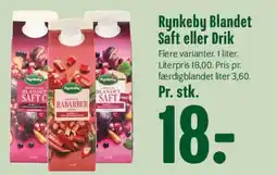Min Købmand Rynkeby Blandet Saft eller Drik tilbud