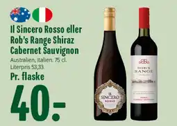 Min Købmand Il Sincero Rosso eller Rob's Range tilbud
