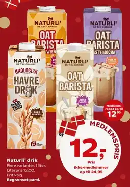 Kvickly Naturli' drik tilbud