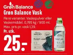 Min Købmand Grøn Balance Vask tilbud