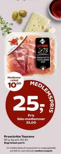 Kvickly Prosciutto Toscano (Citterio) tilbud