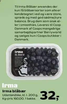 Kvickly Irma blåbær tilbud