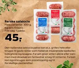 Kvickly Ferske salsiccia tilbud