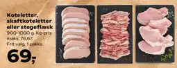 Kvickly Koteletter / skaftkoteletter / stegeflæsk tilbud