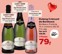 Kvickly Dulong Crémant de Bordeaux tilbud