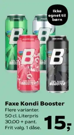 Kvickly Faxe Kondi Booster tilbud