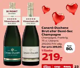 Kvickly Canard-Duchêne Brut / Demi-Sec tilbud
