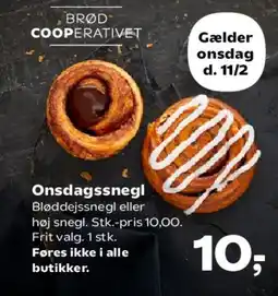 Kvickly Onsdagssnegl tilbud