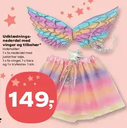 Kvickly Udklædningsnederdel med vinger og tilbehør tilbud