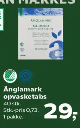 Kvickly Änglamark opvaskebas tilbud