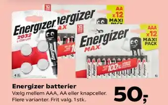 Kvickly Energizer batterier tilbud