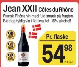 ABC Lavpris Jean XXII Côtes du Rhône tilbud