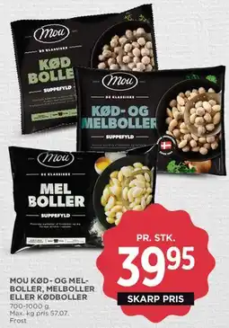 MENY MOU kød- og melboller tilbud