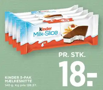 MENY Kinder Milk-Slice (5-pak) tilbud