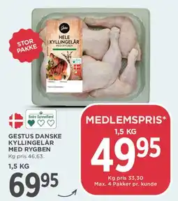 MENY Gestus danske kyllingelår tilbud