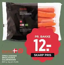 MENY Omhu danske økologiske gulerødder tilbud