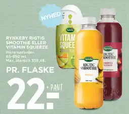 MENY Rynkeby rigtig smoothie eller Vitamin Squeeze tilbud