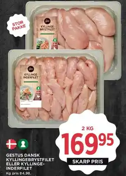 MENY Gestus Dansk kyllingebrystfilet eller kyllinge-inderfilet tilbud