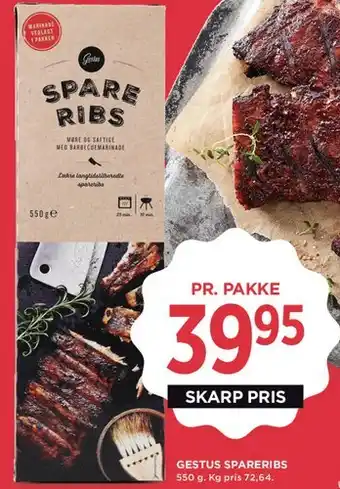 MENY Gestus Spareribs tilbud