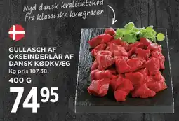 MENY Gullasch af okseinderlår af dansk kvæg (400 g) tilbud