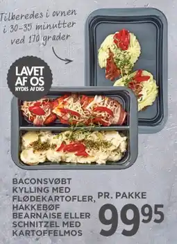 MENY Baconsvøbt kylling med flødekartofler tilbud