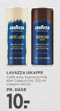 MENY LAVAZZA ISKAFFE tilbud