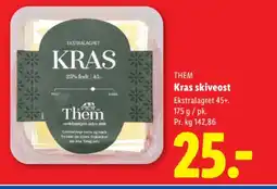 Lidl THEM Kras skiveost tilbud