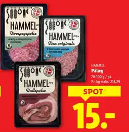 Lidl HAMMEL Pålæg tilbud