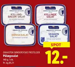 Lidl GRAASTEN SØNDERJYSKE FRISTELSER Pålægssalat tilbud