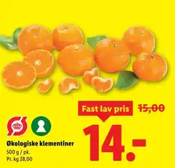 Lidl Økologiske klementiner tilbud