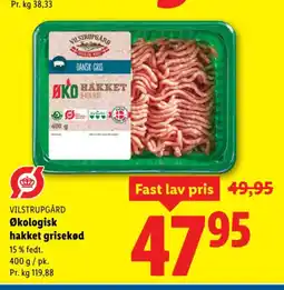 Lidl VILSTRUPGÅRD Økologisk hakket grisekød tilbud