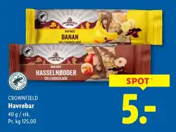 Lidl CROWNFIELD Havrebar tilbud