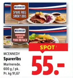 Lidl MCENNEDY Spareribs tilbud