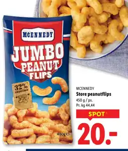 Lidl MCENNEDY Store peanutflips tilbud