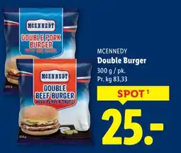 Lidl MCENNEDY Double Burger tilbud