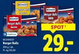 Lidl MCENNEDY Burger Balls tilbud