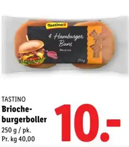 Lidl TASTINO Brioche- burgerboller tilbud
