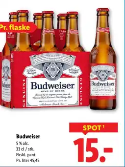 Lidl Budweiser tilbud