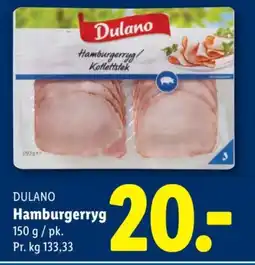 Lidl DULANO Hamburgerryg tilbud