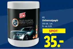 Lidl W5 Universalpapir tilbud
