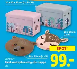 Lidl LIVARNOⓇ Bænk med opbevaring eller tæppe tilbud