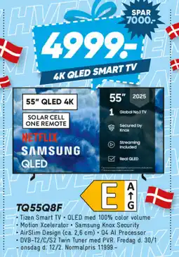 Bilka SAMSUNG QLED TQ55Q8F tilbud