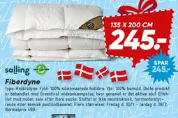 Bilka Salling Fiberdyne 135 x 200 cm tilbud
