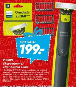 Bilka Philips OneBlade / skægtrimmer tilbud