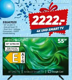Bilka Prosonic 55 Ultra HD / 4K UHD Smart TV (lower panel) tilbud