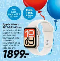 Bilka Apple Watch SE 3 GPS 40mm tilbud