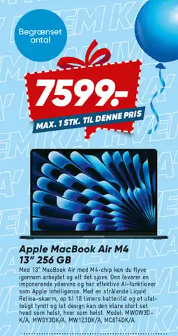 Bilka Apple MacBook Air M4 13" 256 GB tilbud